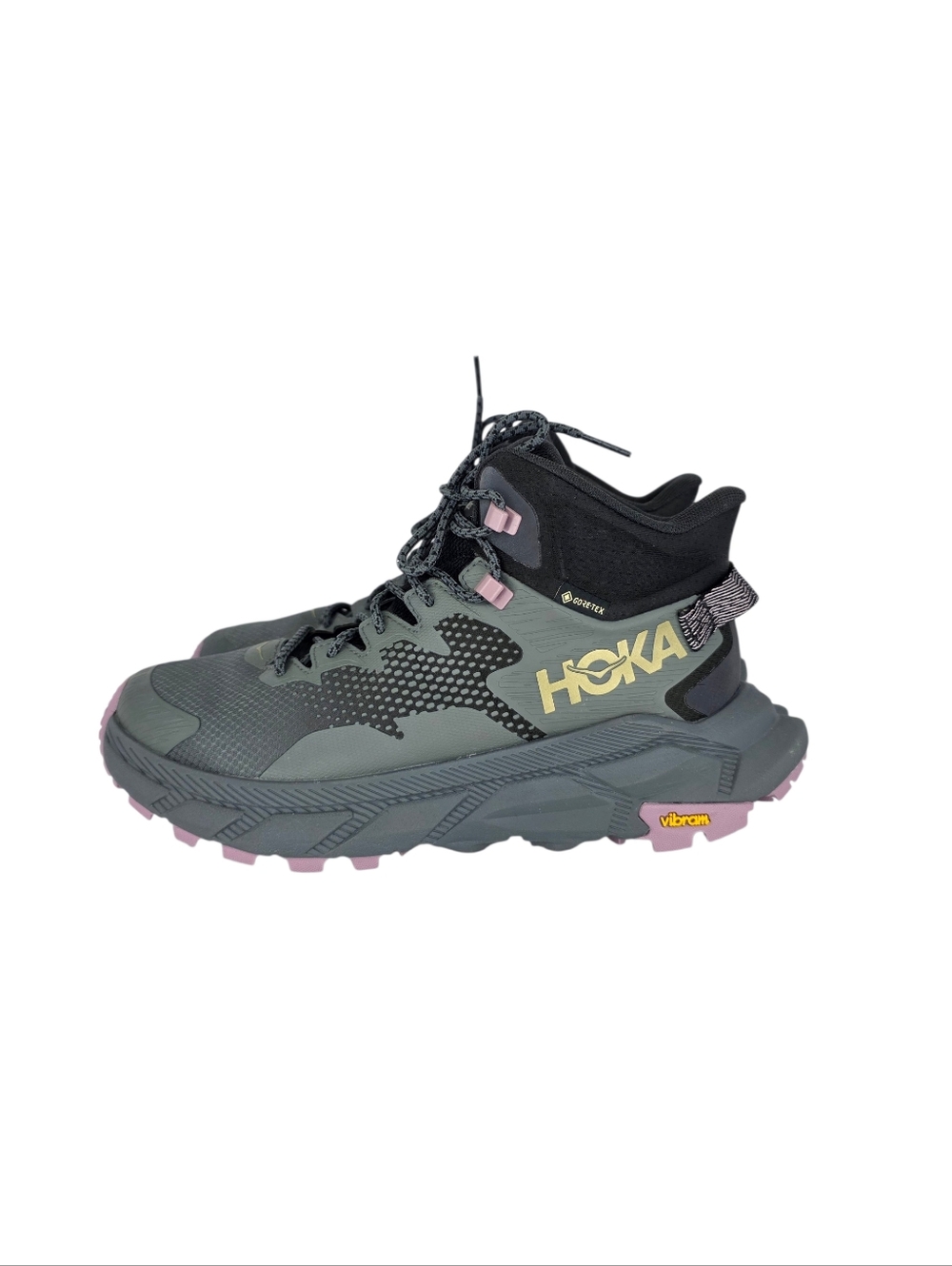 Hoka One One Trail Code GTX Shoes Women's 8.5 B Black Castlerock Hiking Trail